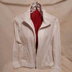 Oleg Cassini White Tennis Jacket